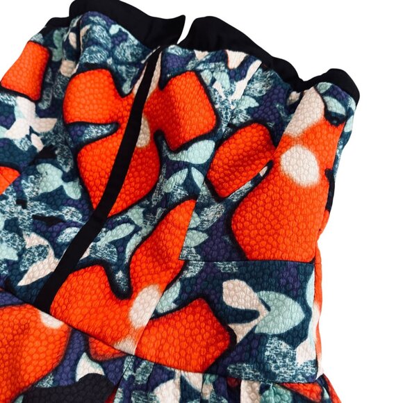 Peter Pilotto Target Strapless Fit & Flare FloralMulticolor Dress Size 4 - Picture 7 of 8